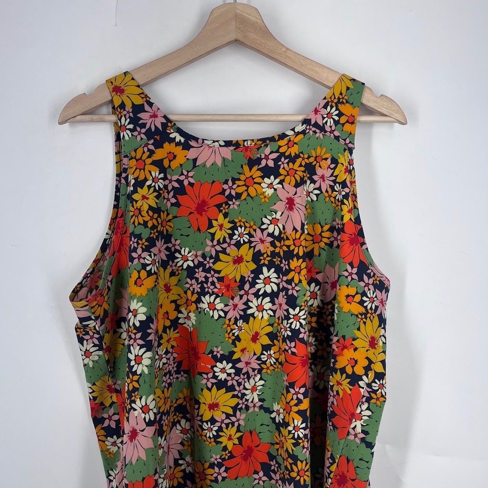Toad&Co Sunkissed Tank Womens Large Multi Floral Scoop Neck Stretch T1112202 - Picture 4 of 13